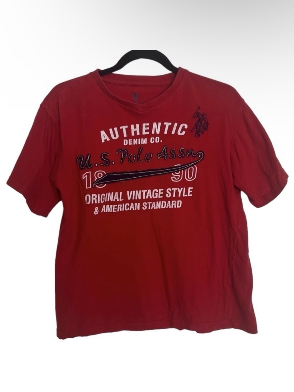 US Polo Assn Red Short Sleeve T Shirt Tee Size 10 / 12